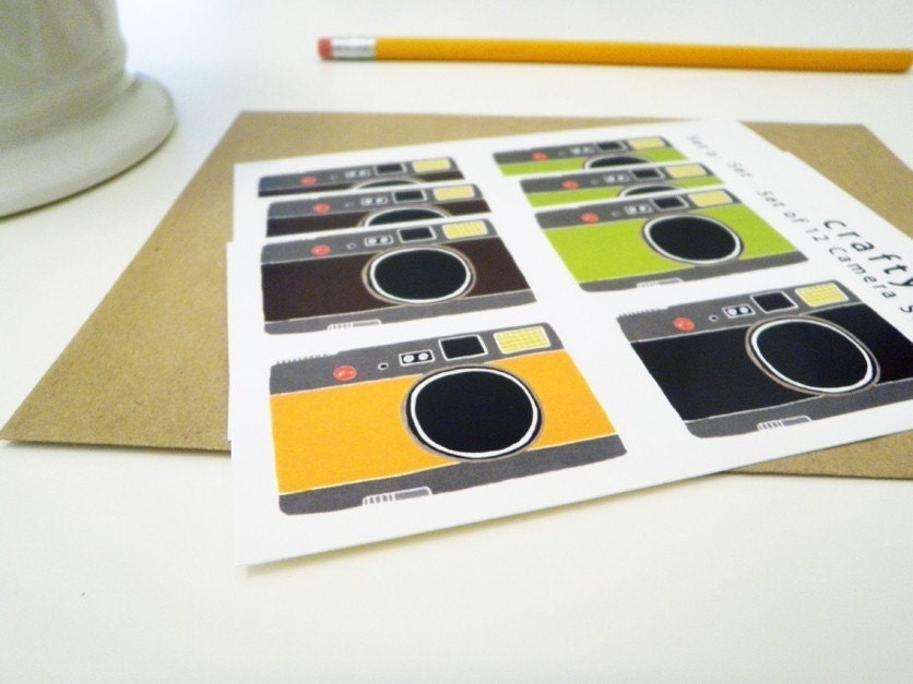 Set of 12 Camera Stickers