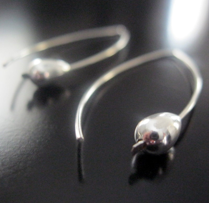 sterling silver teardrop earrings