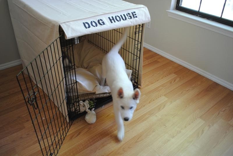 Dog Crate Cover 36L x 21W x 26H : Choose from many canvas colors - All sizes available