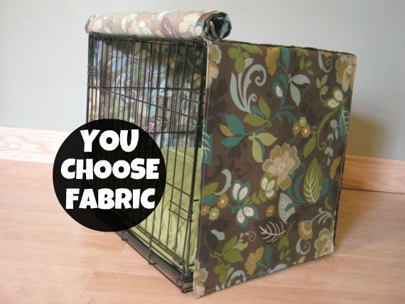 Designer 24L Dog Crate Cover : Choose from over 600 Fabrics / Custom Sizes Available