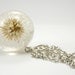 Delicate Dandelion Pendant, resin pendant, floral pendant, resin necklace