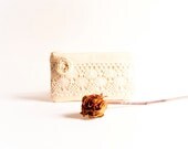 iPhone case Wedding Bridal Clutch Purse Light Yellow Rosette Lace  Bridesmaid Gift Idea Clutch, Pouch, Purse by Lolos