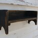 Farmhouse Tabletop Book Bench Shelf Wood Kitchen Storage Cookbook Holder Rustic Primitve Modern Country Black