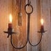 Wall Primitive Early Metal Lighting Hanging Candle Holder Lighting Handmade Forged by Blacksmith