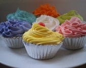 Variety 6 pack of cupcake bath fizzies