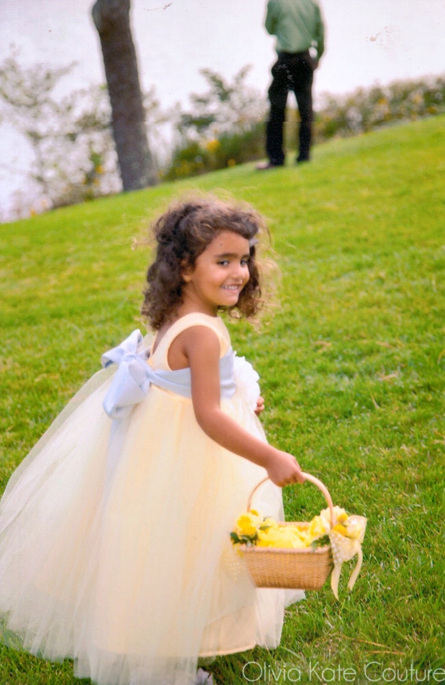 Flower Girl Dress Big Bow Sash