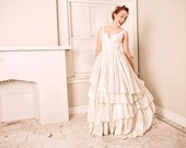 Cypress Eco Wedding Gown, Detachable Underskirt- Short and Long in One