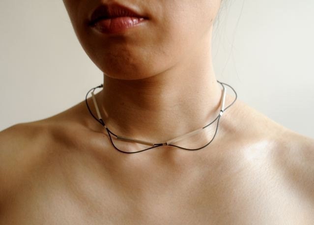 black barras necklace