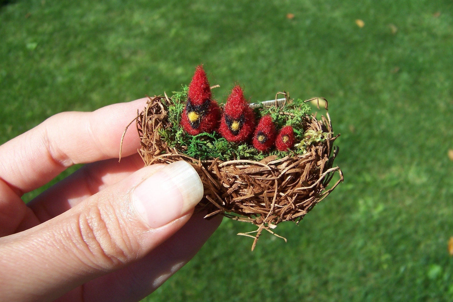 Family Row Of Cardinals