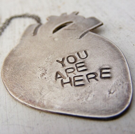 Anatomical Heart Sterling Silver Necklace Made To Order