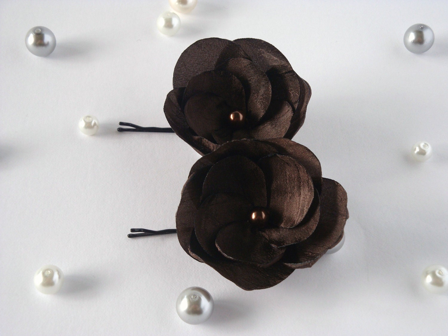 Coffee Hair Pins or Shoe Clips
