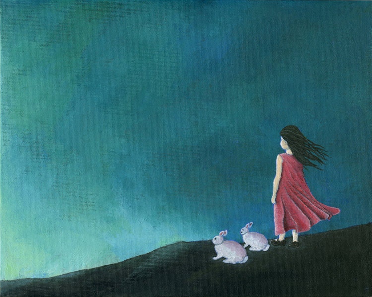 Giclee art print reproduction of an acrylic painting - Enlightened