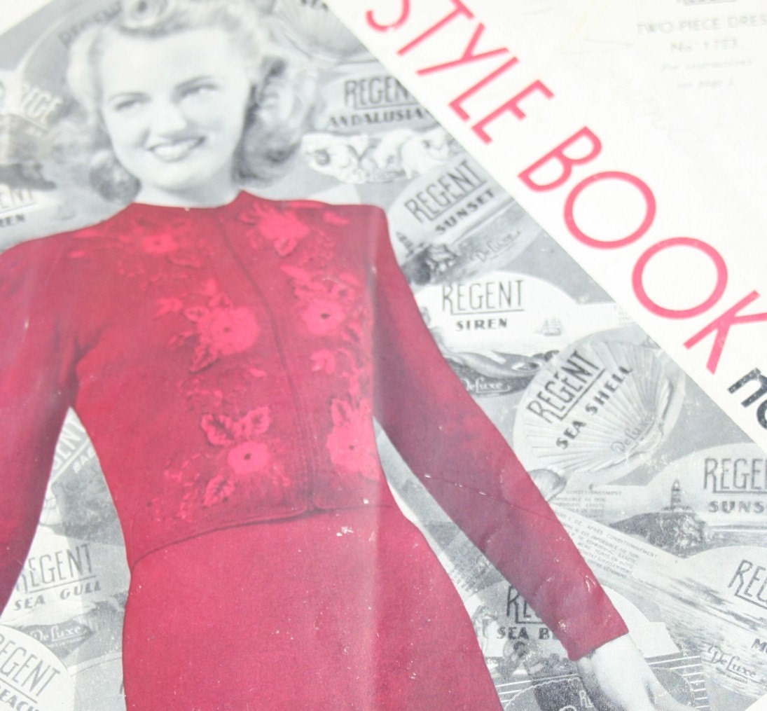 Knitting Patterns Vintage 1940 Designer Marie D'Orsay