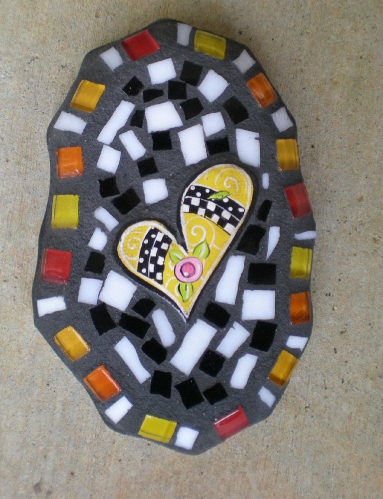 Decorative Mini Mosaic Heart Wall Art (One)