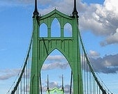 Portland, St Johns Bridge 8x10 Archival Print