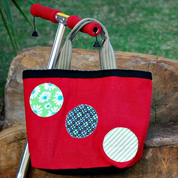 Handbag - Red Linen Market Tote SALE WAS 75 NOW 50 Save 25