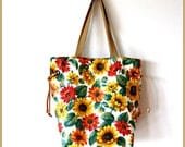 Sunflower Drawstring Market Casual Tote SALE WAS 69 NOW  50