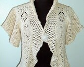 Lace Vest cotton natural