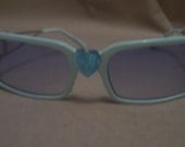embellished faux channel sunglasses