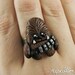 Wookiee Inspired Polymer Clay Adjustable Ring