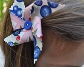 Pinwheel Hair Clip in Blueberry Pie
