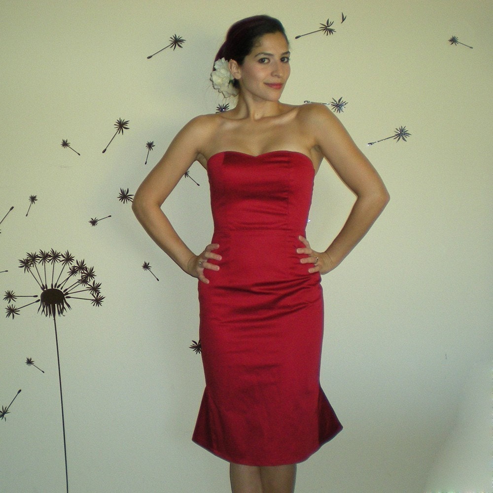 Pin up Wiggle Dress "Hello DeeDee"-----------custom sized----- pick a color