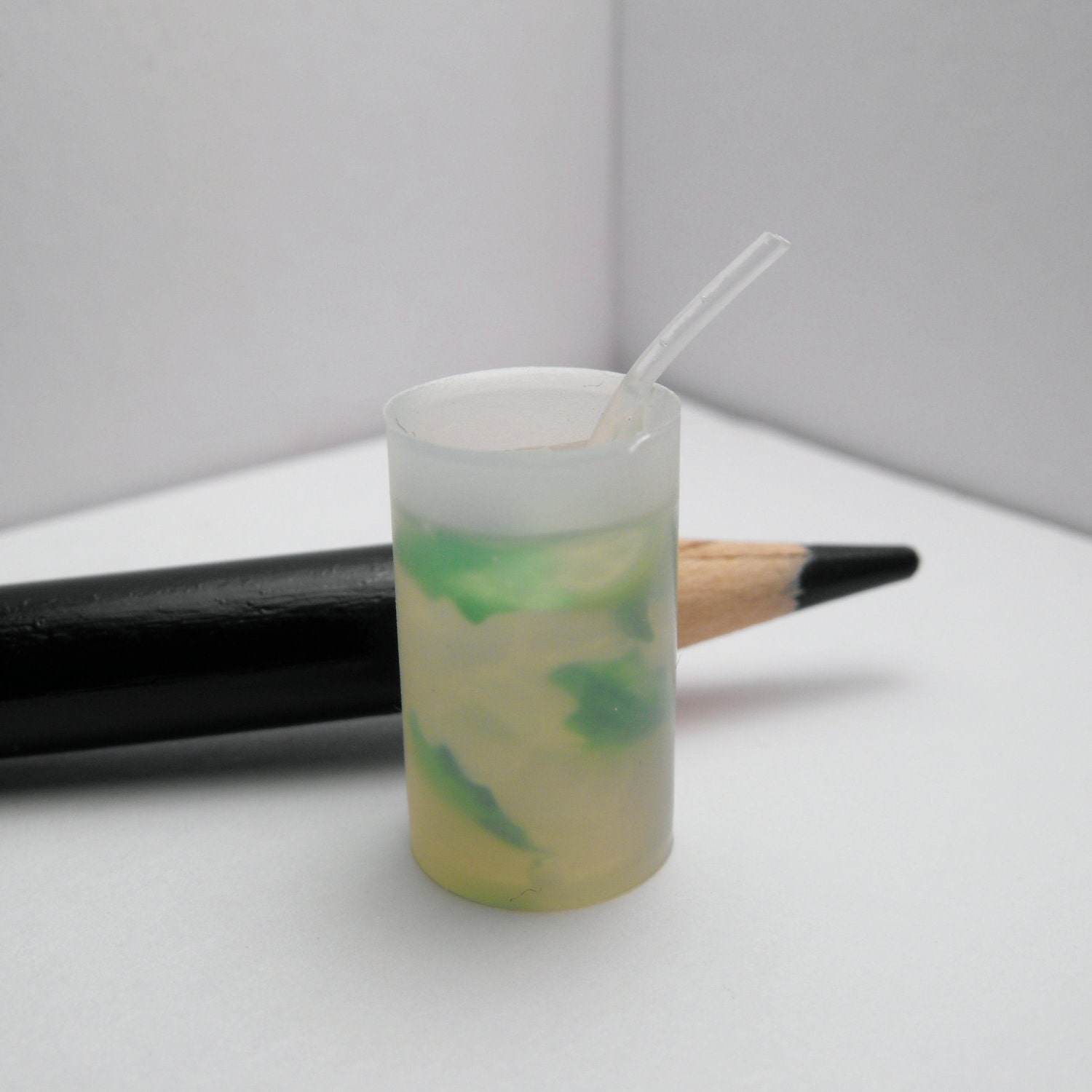 Mojito with straw--Miniature