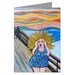 The Scream Diva Whimsical Fun Folk Art Blank Greeting Cards Pk of 10