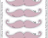 DIY Digital Mustaches paper goods tags garlands ornaments-Graphic images clip art embellishment