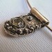 RESERVED FOR LAURAPendant, necklace, fine silver, Peridot colored cubic zirconia, sterling silver Omega chain, Green Organics