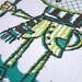 Elephant Umbrella / Letterpress