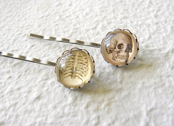 Vintage Anatomy Hair Pin Set - Pick Your Parts