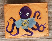 The Dreaded Oklahoma Octopus Tan Leather Bifold Wallet