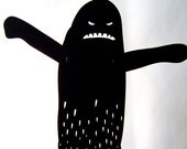 Yeti shadow puppet