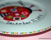 Happy 1st 2nd 3rd 4th Birthday Hand Painted Custom Porcelain Plate to fit ANY birthday theme