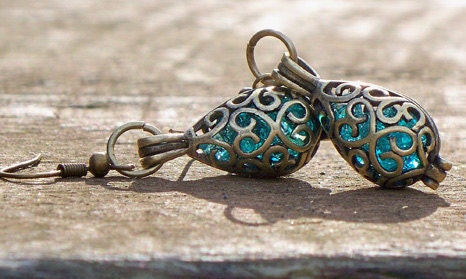 Recycled Mason Jar Earrings