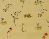 1 Fat Quarter of Lightning Bugs and other Mysteries by Heather Ross - OOP Wildflowers in Yellow