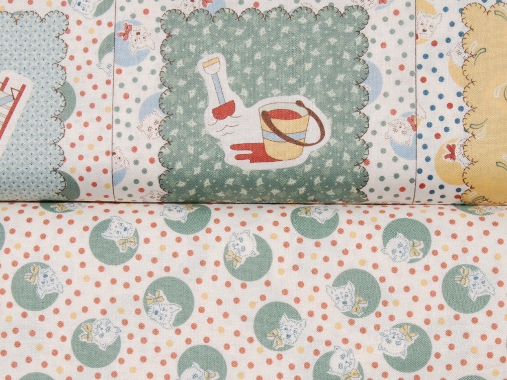 CLEARANCE - Yard Bundle of 2 - RJR Thimbleberries - Play Date - Cheater Quilt Set