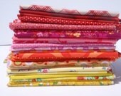 Spectrum Bundle in Yellow - Orange - Pink - Red -  Fat Eighth Bundle of 26