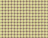 CLEARANCE 1 Yard of David Textiles - Dots and Flowers in Green and Brown