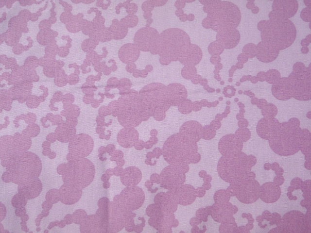 CLEARANCE  - 1 yard of Melissa Averinos Sugar Snap - Tendril in Plum