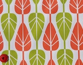 SALE -  Half Yard of Mod Charm by Anthology - Mod Tress in Olive-Orange  -
