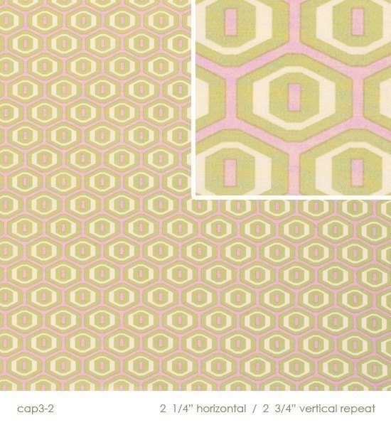 SALE  1 Yard of Amy Butler - Midwest Modern 2 - Honeycomb in Ivory