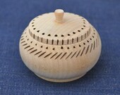 Wood burned Salt Dish