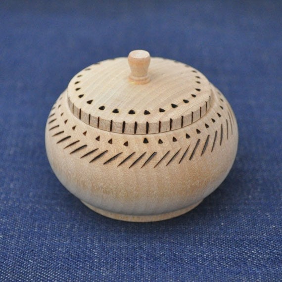 Wood burned Salt Dish