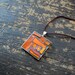 Juicy Tangerine Mosaic Pendant