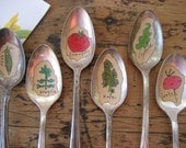 VEGETABLES  Old Silver Spoon Garden Marker