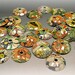 VINTAGE Floral Bead Caps-COSMOS