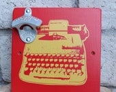 Underwood Typewriter Bottle Opener Red