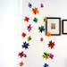 Hanging Nursery Origami Star Mobile -'Cassiopia' Rainbow